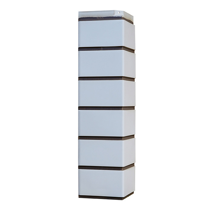 Угол Nordside Гладкий кирпич Белый