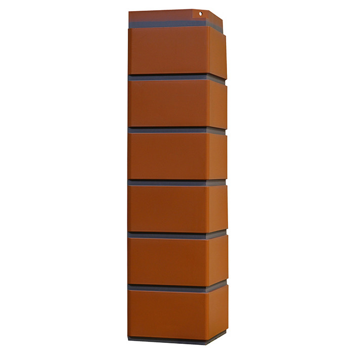 Угол Nordside Гладкий кирпич Красный