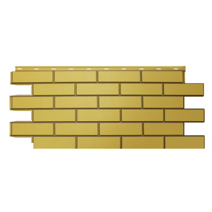 Цокольный сайдинг Nordside Гладкий кирпич Желтый