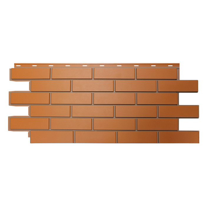 Цокольный сайдинг Nordside Гладкий кирпич Красный