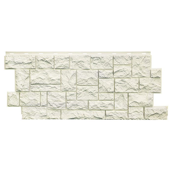 Цокольный сайдинг Nordside Северный камень Белый