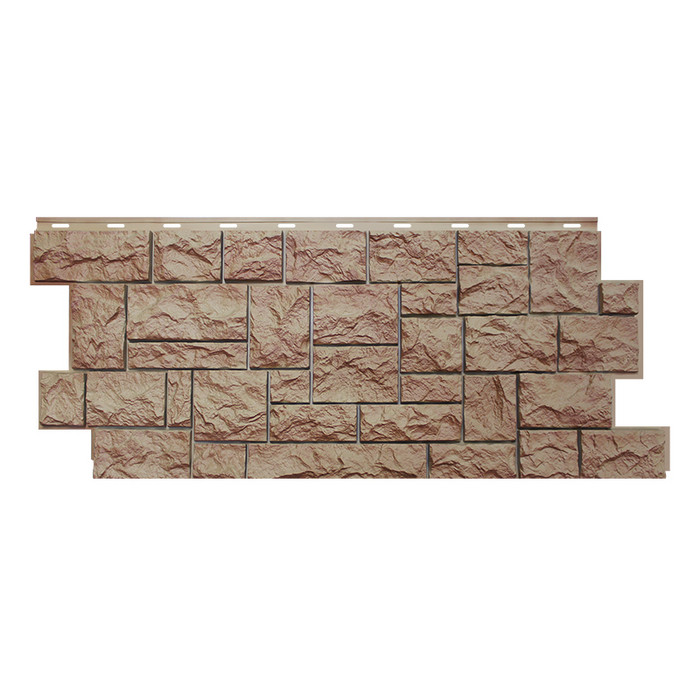 Цокольный сайдинг Nordside Северный камень Терракотовый